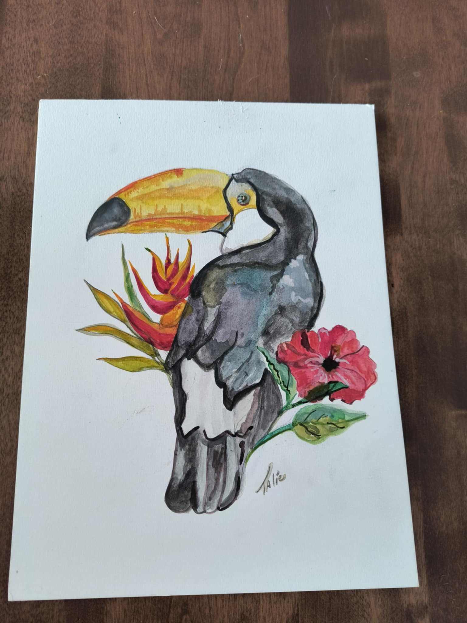 Toiles Aquarelle Peintes par Talie – Art Unique Authentique