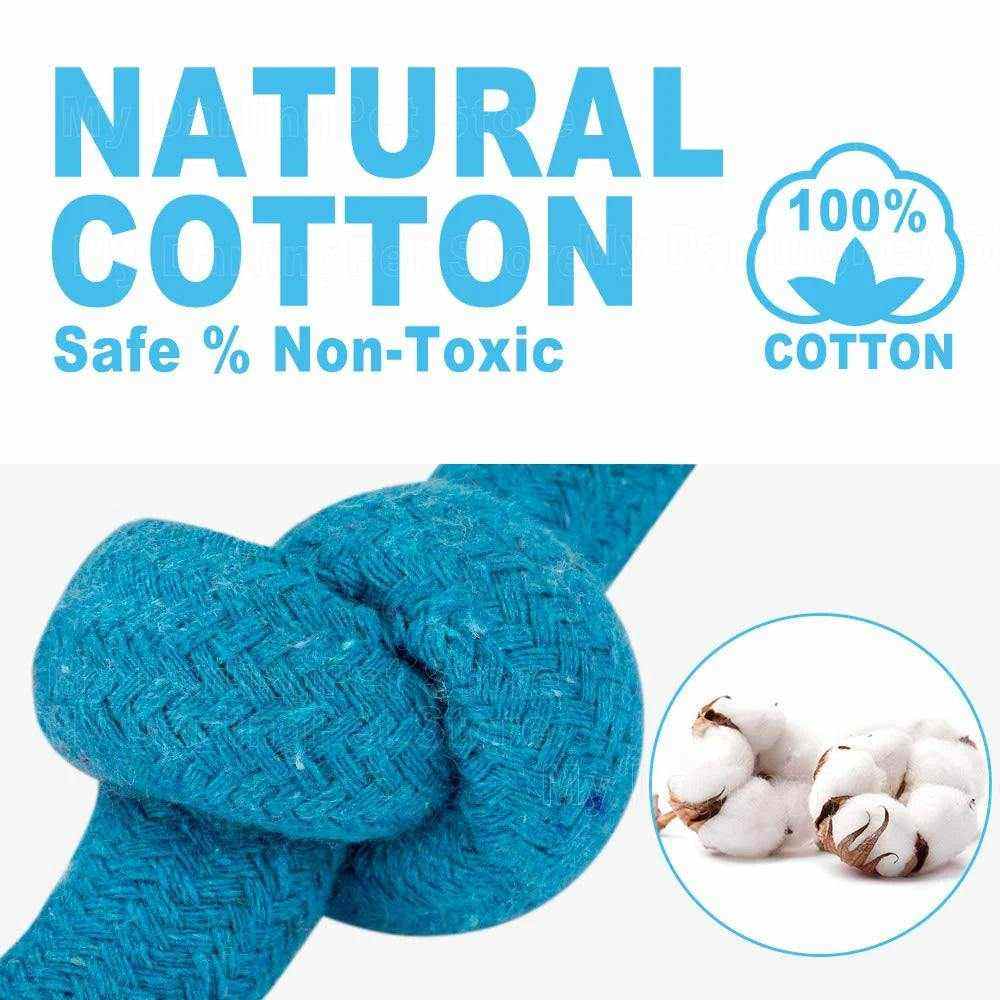 lot de 12 jouets en corde pour chiens en coton naturel durable et non toxique pour mâchage et jeu interactif