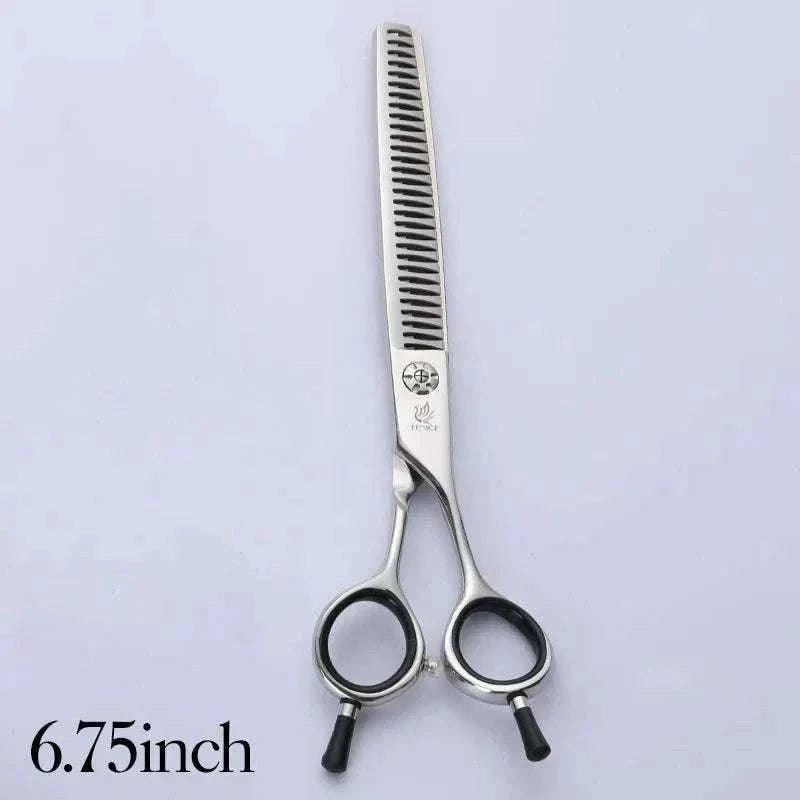 ciseaux d'amincissement Fenice en acier japonais JP 440C pour toilettage précis et confortable des animaux