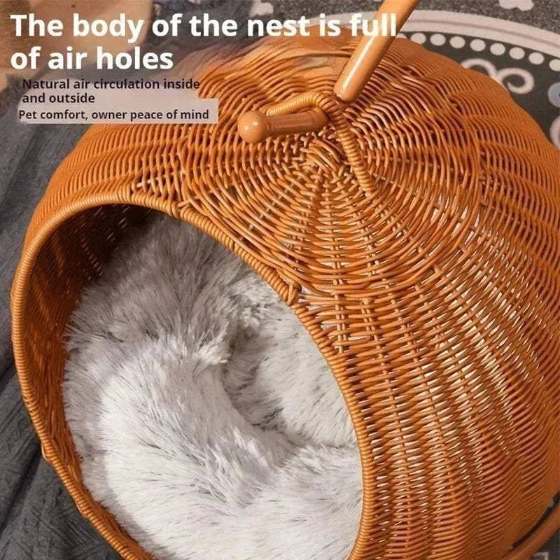 Balançoire en osier