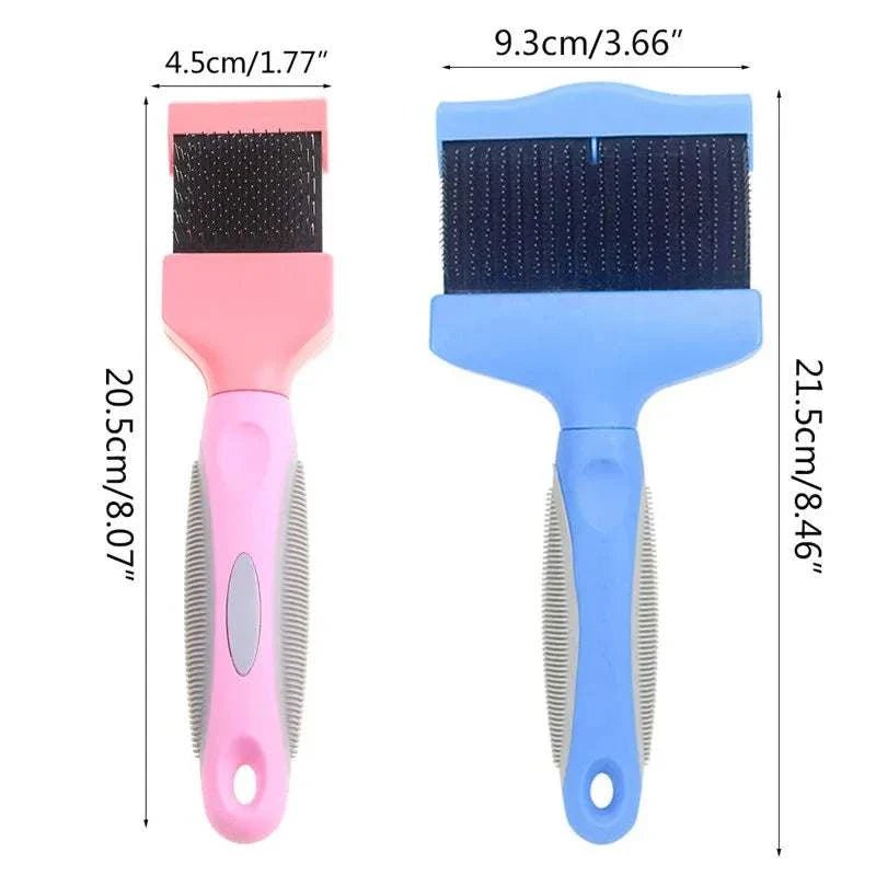 Brosse Peigne Éliminateur de Poils pour Animaux, Double Face