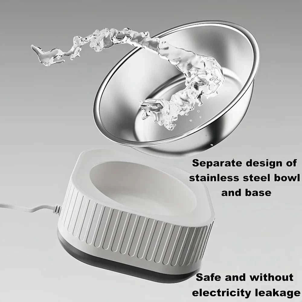 Bol chauffant pour animaux | Eau & nourriture à température constante en hiver - Entre Chat et Chien