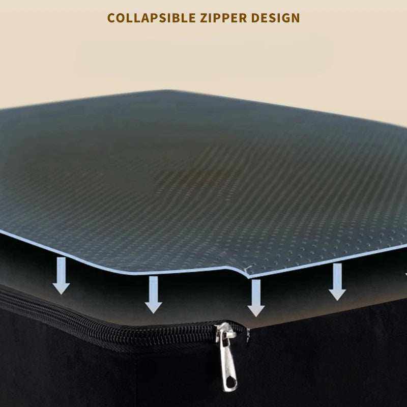 Détail de la housse amovible lavable de l’escalier pour chiens et chats, tissu doux et respirant.