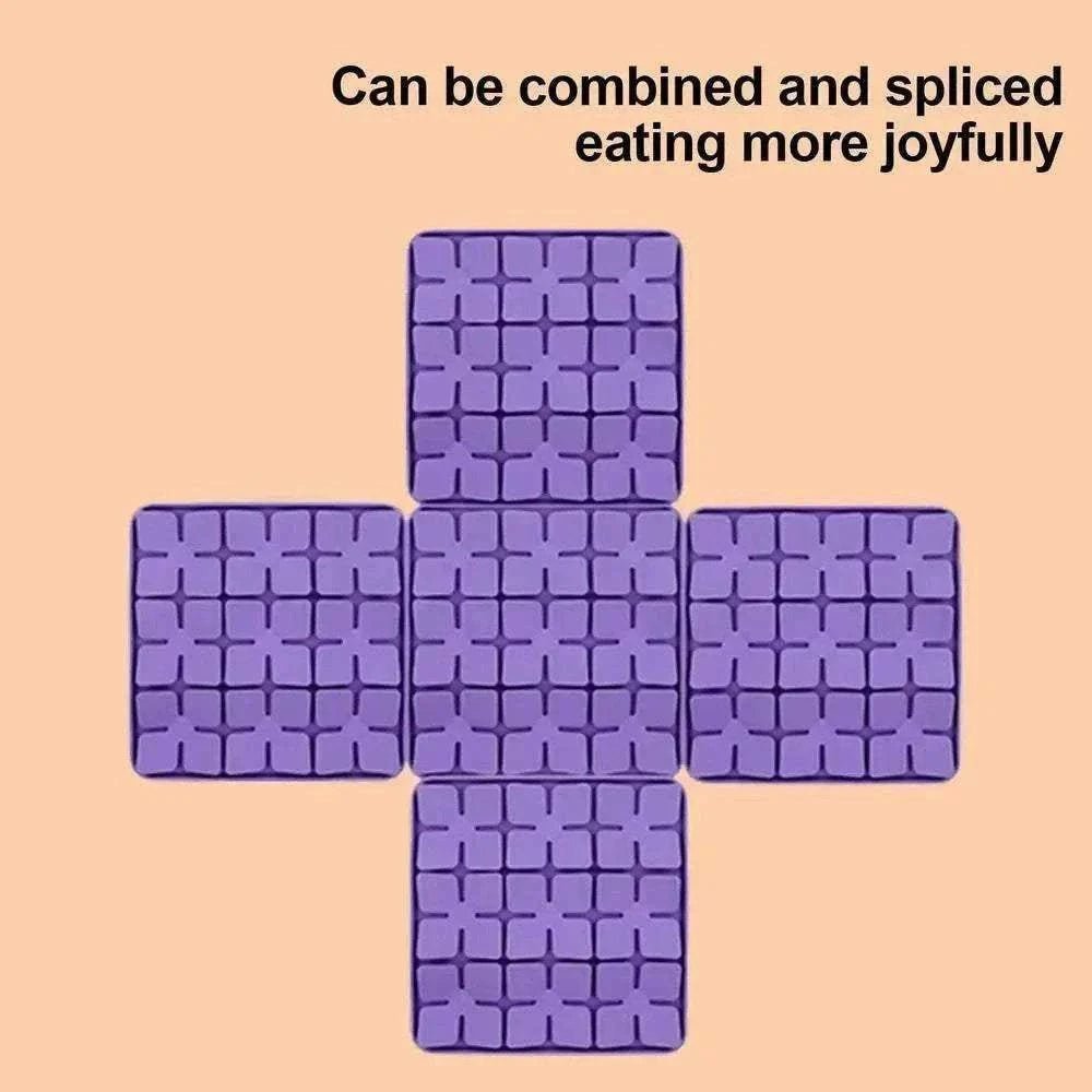 tapis de fouille et léchage en silicone alimentaire pour chiens et chats, stimulant sensoriel et apaisant, facile à nettoyer et portable