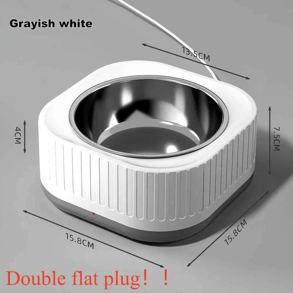 Heated pet bowl | Constant temperature water & food in winter