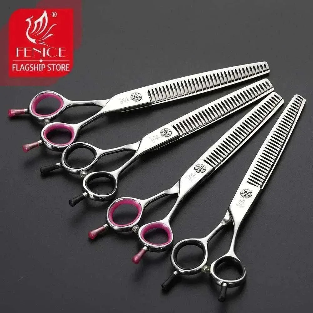 Fenice Grooming Scissors - Thinning in JP 440C Stainless Steel | Precision & Comfort
