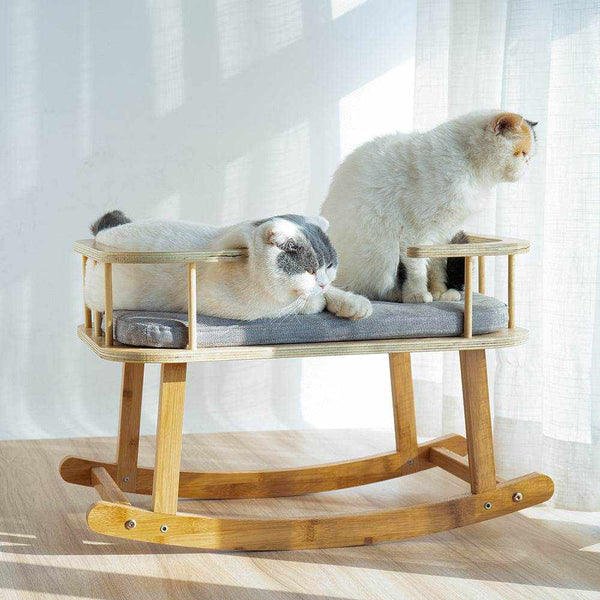INSTACHEW Rockaby Bed | Comfortable Sofa with Soft Cats and Dogs Cushion