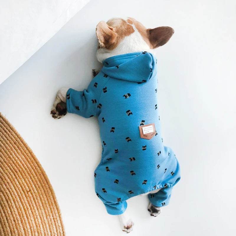 Pyjama chaud pour chiens | Sweat à capuche douillet d’hiver - Entre Chat et Chien