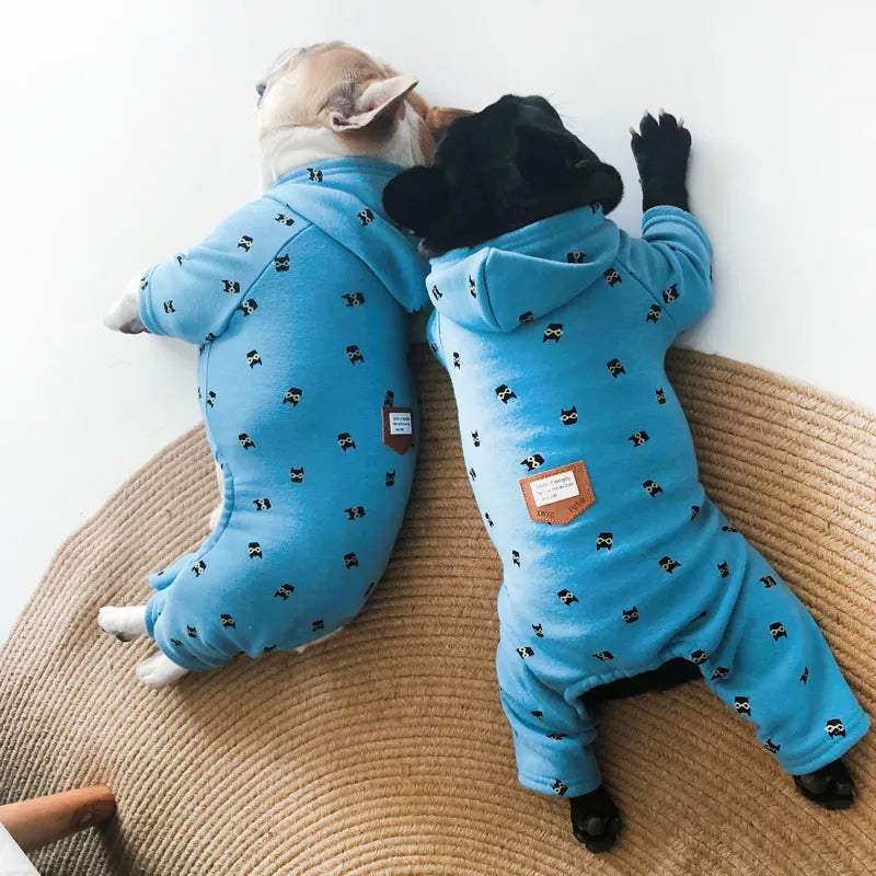 Pyjama chaud pour chiens | Sweat à capuche douillet d’hiver - Entre Chat et Chien