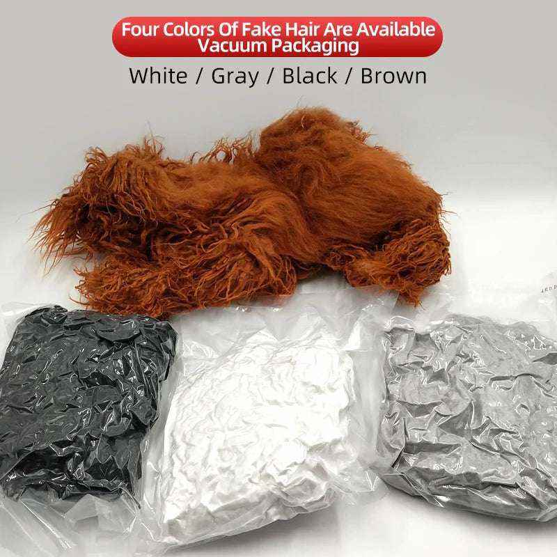 Modèle de chien factice professionnel avec poils synthétiques en quatre couleurs pour toilettage et pratique réaliste