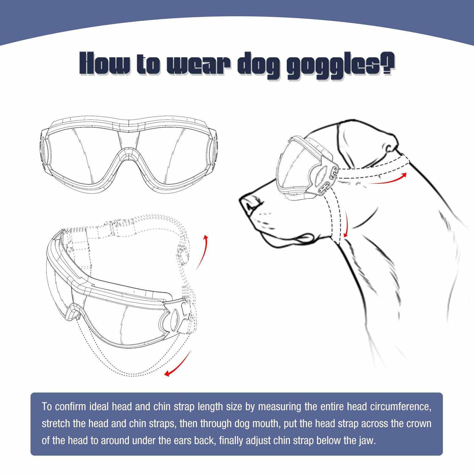 Lunettes de soleil UV pour chiens | Protection et style avec sangles ajustables - Entre Chat et Chien