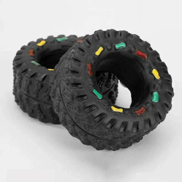 Dog tire chew toy | Durable, noisy & good for dental hygiene