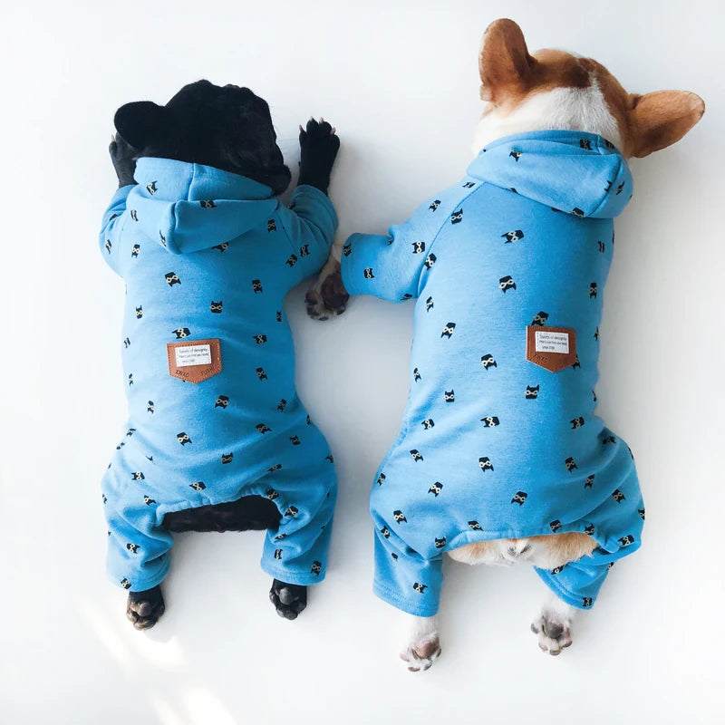 Pyjama chaud pour chiens | Sweat à capuche douillet d’hiver - Entre Chat et Chien