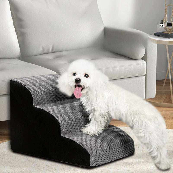 Memory foam stairs for dogs & cats | washable, non-slip steps