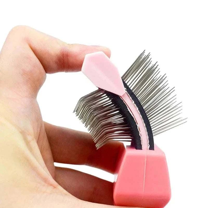 Brosse Peigne Éliminateur de Poils pour Animaux, Double Face