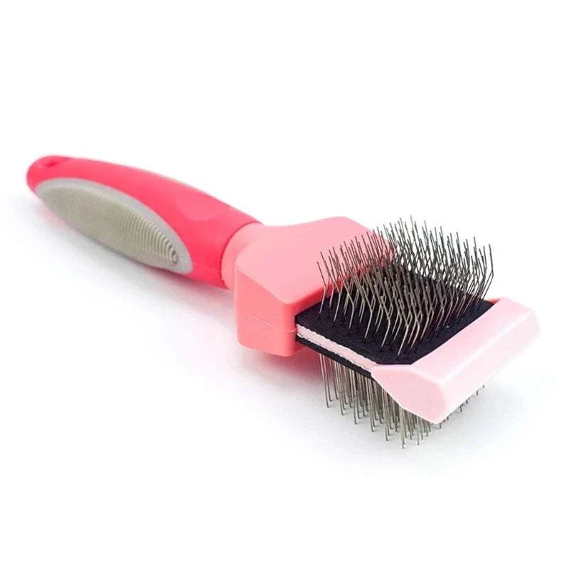 Brosse Peigne Éliminateur de Poils pour Animaux, Double Face