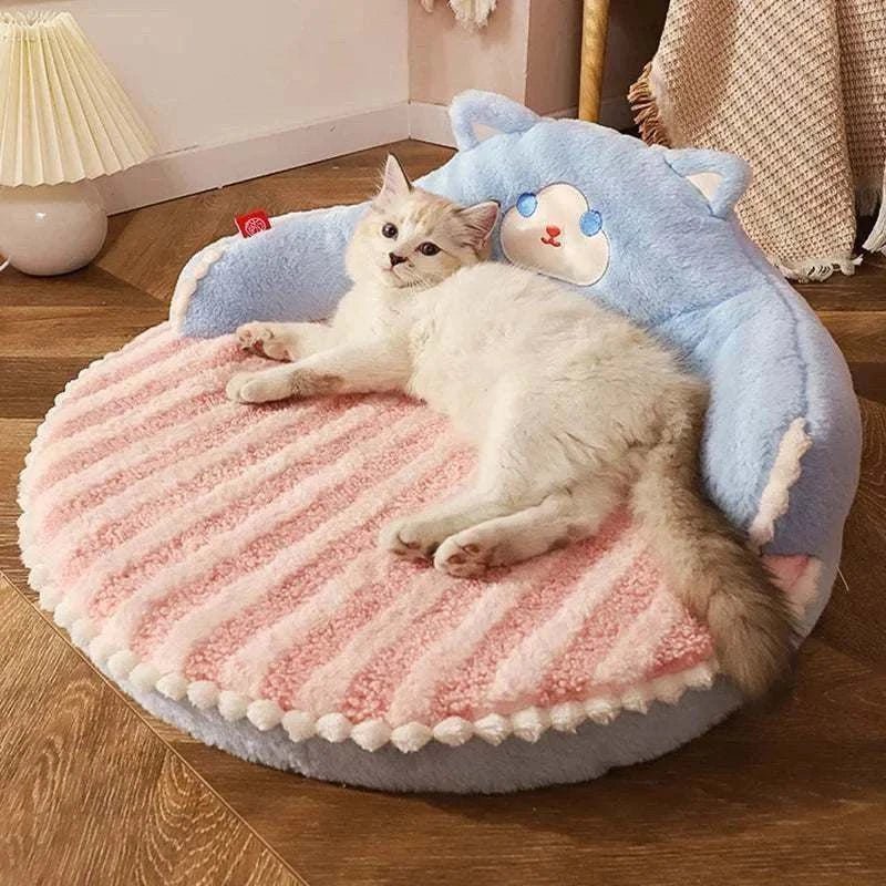 Coussin de repos HOOPET pour chats et petits chiens | Confort durable - Entre Chat et Chien