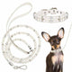 Collier et Laisse de Luxe pour Animaux | Ensemble en Cuir PU