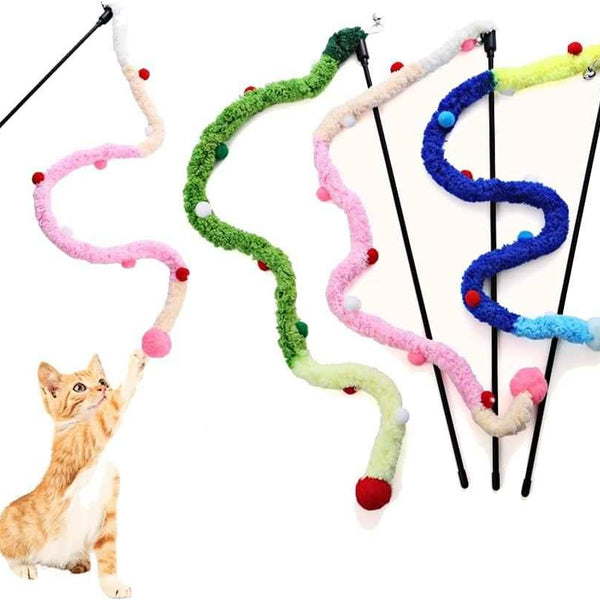 Cat Toy with Bell & Plush | Interactive Cat Toys